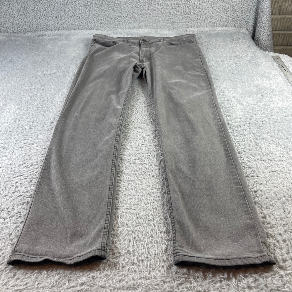 Levis 511 Slim Fit Grey WaterLess Denim Jeans Mens W36 L32 04511-2512